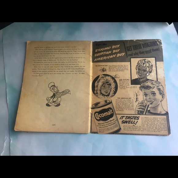 WALT DSNEY’S VINTAGE 1939 PINOCCHIO STORYBOOK - Picture 5 of 16